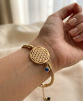Gold Flower of Life Protection Bracelet