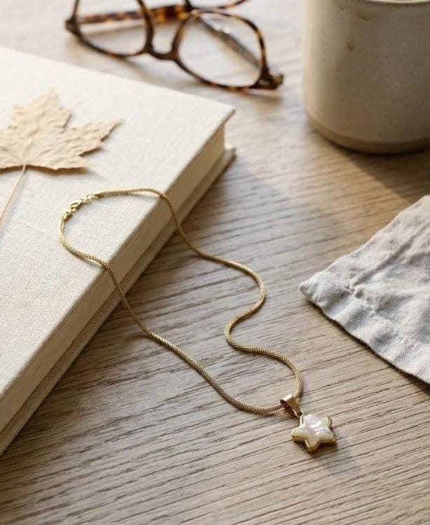 Gold Celestial Star Layering Necklace