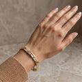 Gold Tennis Bracelet, Cubic Zirconia, 14K Gold Plated, Minimalist Jewelry