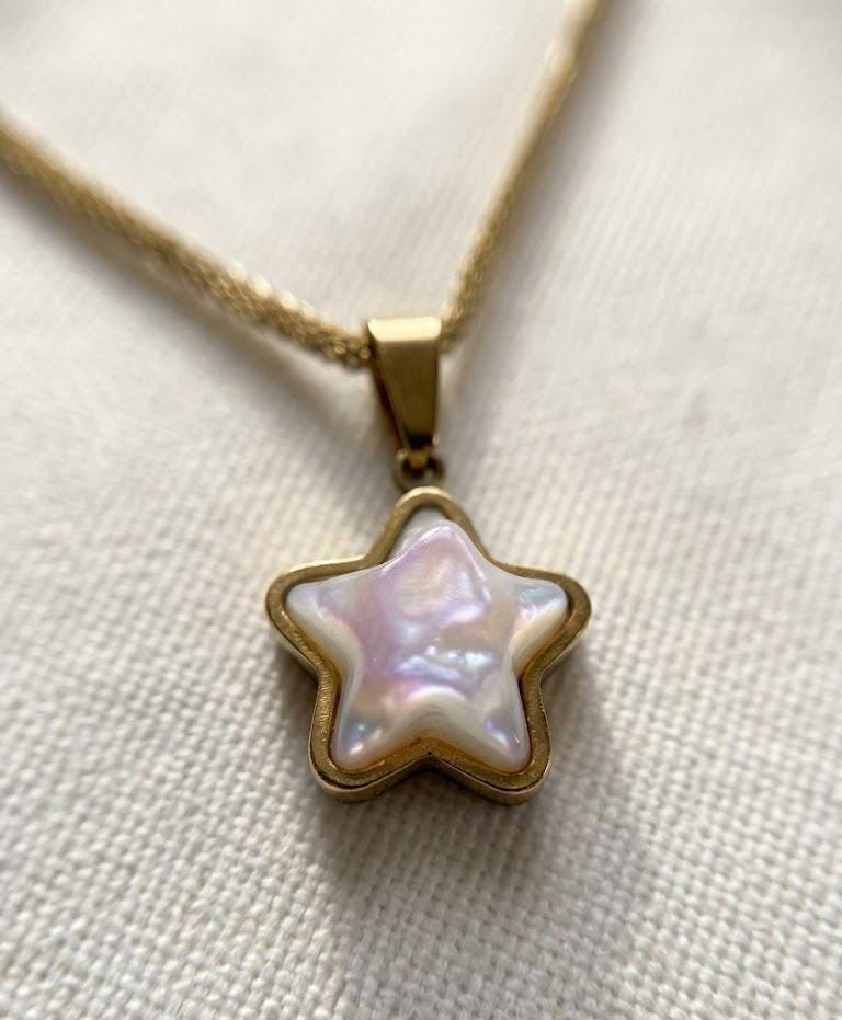 Gold Celestial Star Layering Necklace